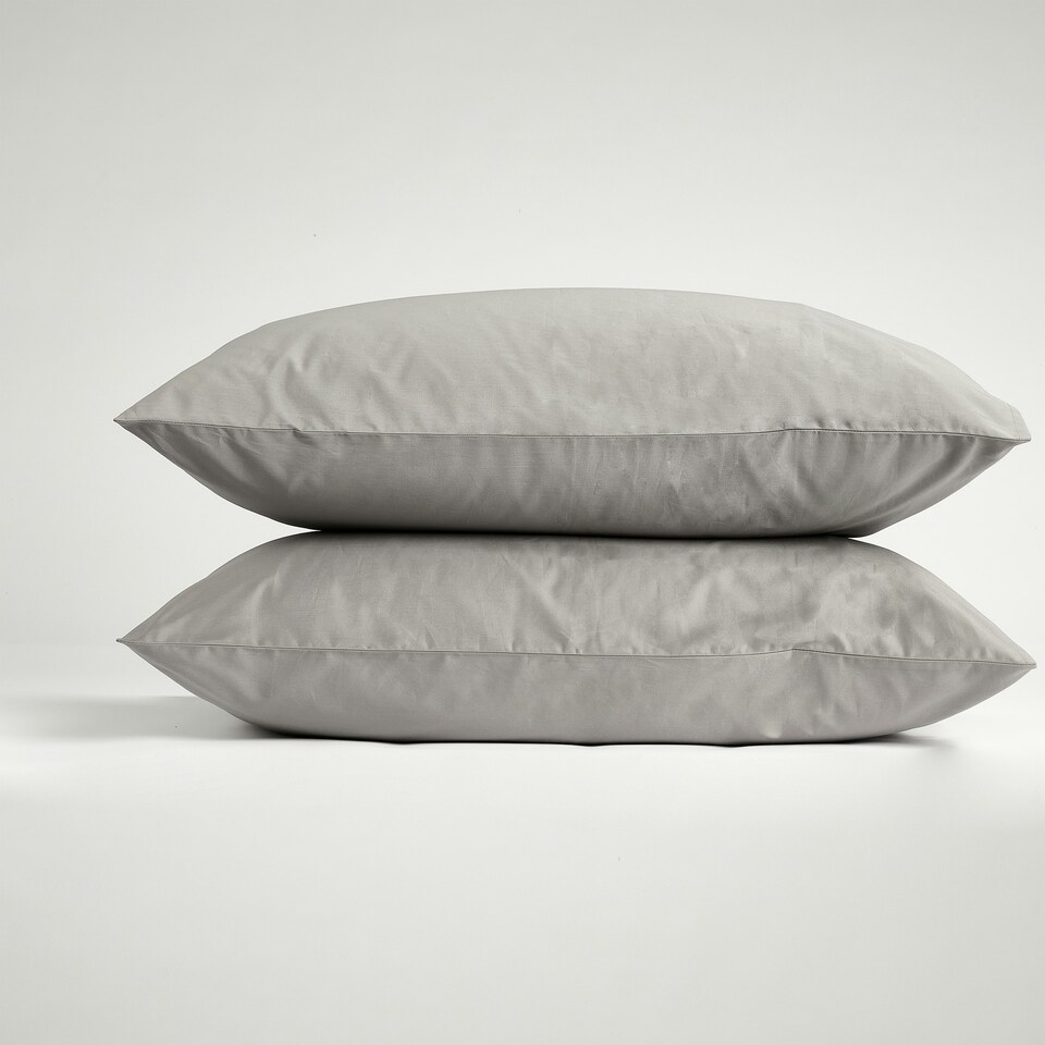 image 1 of Hotel Pure Luxury 5 Star Classic Pillowcase - Pair Grey Grey