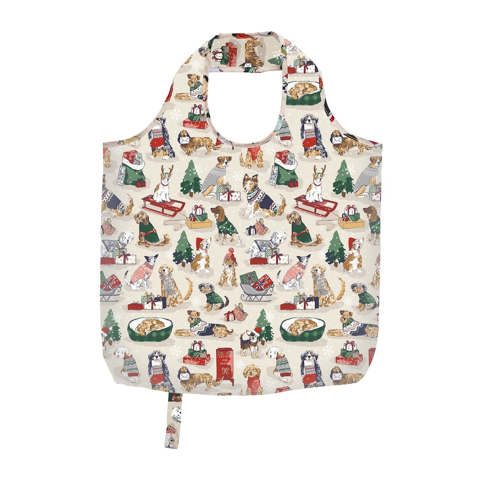 image 1 of Ulster Weavers Merry Mutts Packable Bag Red