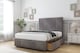 image 3 of Sloomy Lisbon Slate Naples Divan Bed With Mattress 2 Drawers Left Side With 54" Floor Standing Headboard & 12" Matching Footboard 6' Super King | Grey | Slate | Super King | 1