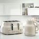 image 1 of Daewoo Sienna 1.7L Rapid-Boil Jug & 4-Slice Matching Kettle & Toaster Set Cream