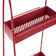 image 5 of Lexa Red Metal Storage Rack Red