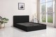 image 4 of Ottoman Stoarge Bed black small double 4ft leather and 1 Mattress bedroom furniture