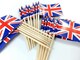image 3 of 50 Union Jack Flag Cocktail Sticks | Multi