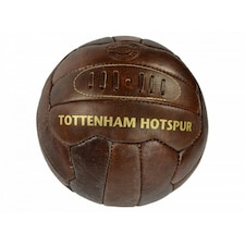 Tottenham Hotspur FC Official Retro Heritage Leather Football - Brown - 5