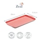 image 2 of Zeal Melamine Sandwich Serving Tray, Gingham Pattern, 25 x 13cm, Red