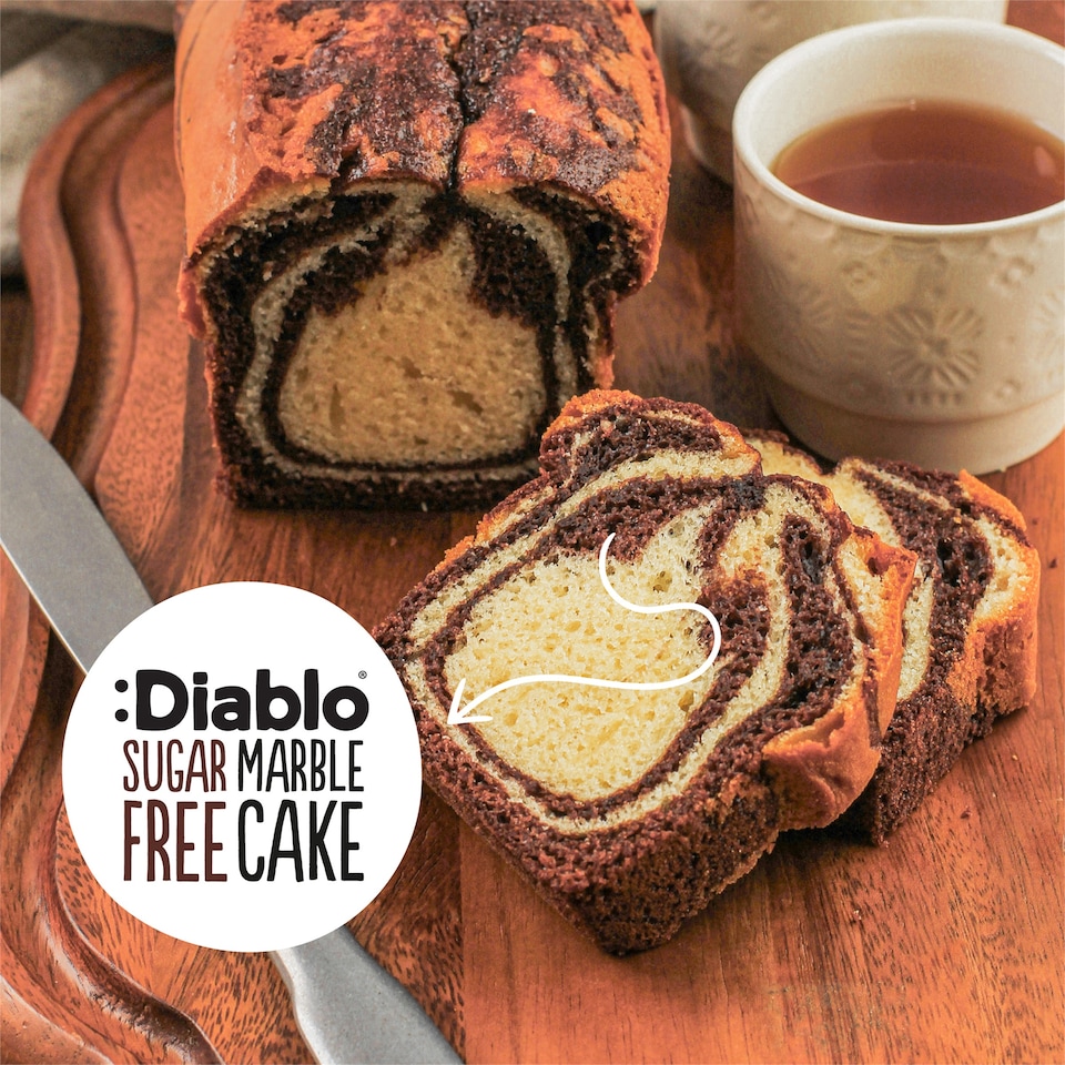 image 1 of Diablo Sugar Free Marble Cake 400g 3 Pack