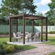 image 1 of Panel Pergola - Wood - L240 x W480 cm - Rustic Brown