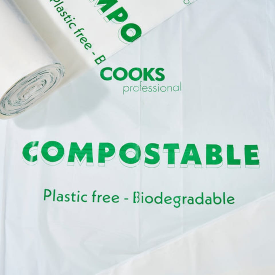 image 1 of Pack of 25 Biodegradable Compostable Bin Bags - 30-35L