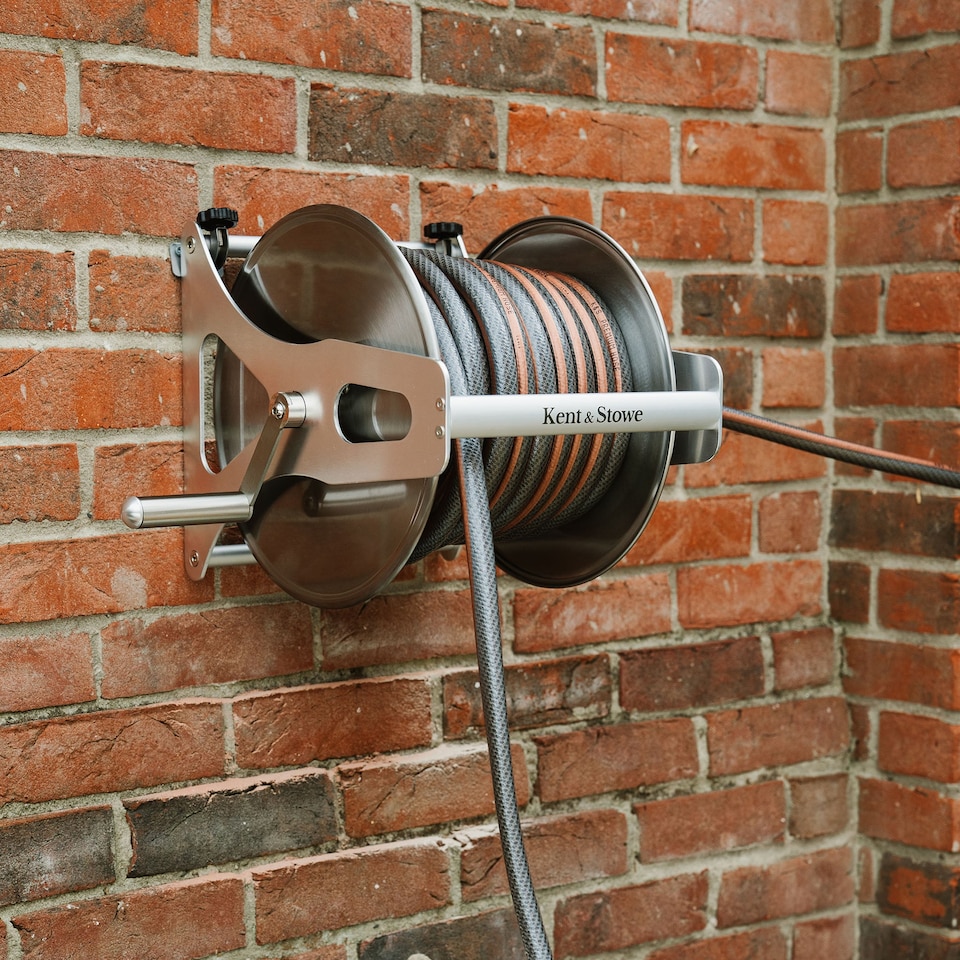 image 1 of Kent & Stowe Metal Hose Reel Set 30m