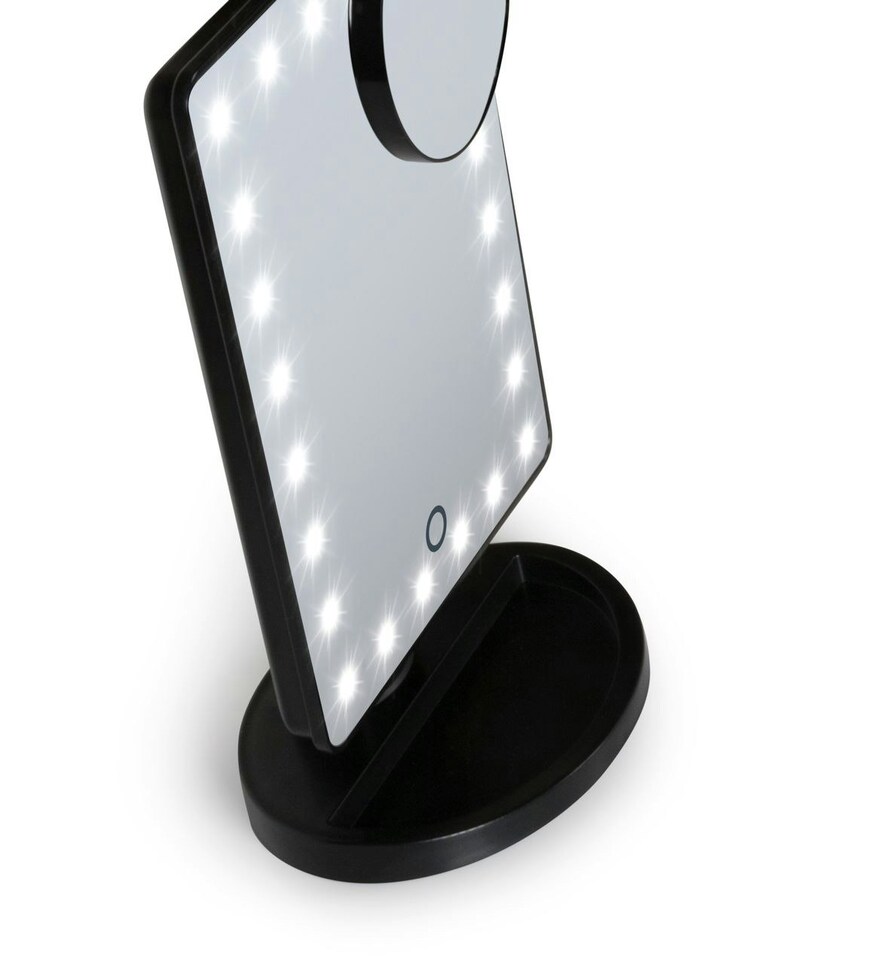 image 1 of 24 LED Makeup Mirror with mini removable 10X Magnifying Mirror