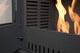 image 10 of OKO S1 Bio Ethanol Stove with Log Storage in Charcoal Grey & Tall Angled Stove Pipe