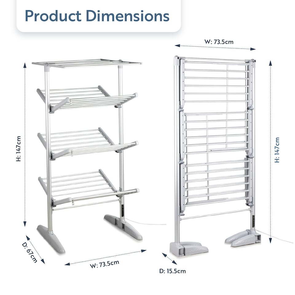 image 1 of Minky Heated Clothes Airer - SureDri 4 Tier Airer, Cover Included