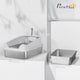 image 7 of PawHut XL Stainless Steel Cat Litter Box with High Sides, 60 x 40 x 30 cm Grey