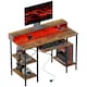 image 1 of HOMCOM Gaming Desk with Monitor Stand and Sliding Keyboard Tray 