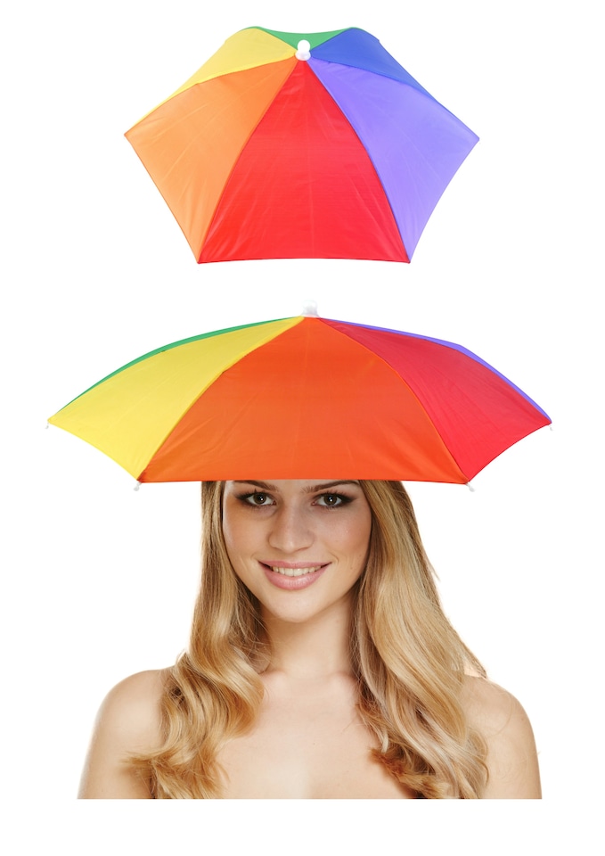 image 1 of Pride Umbrella Adult Hat