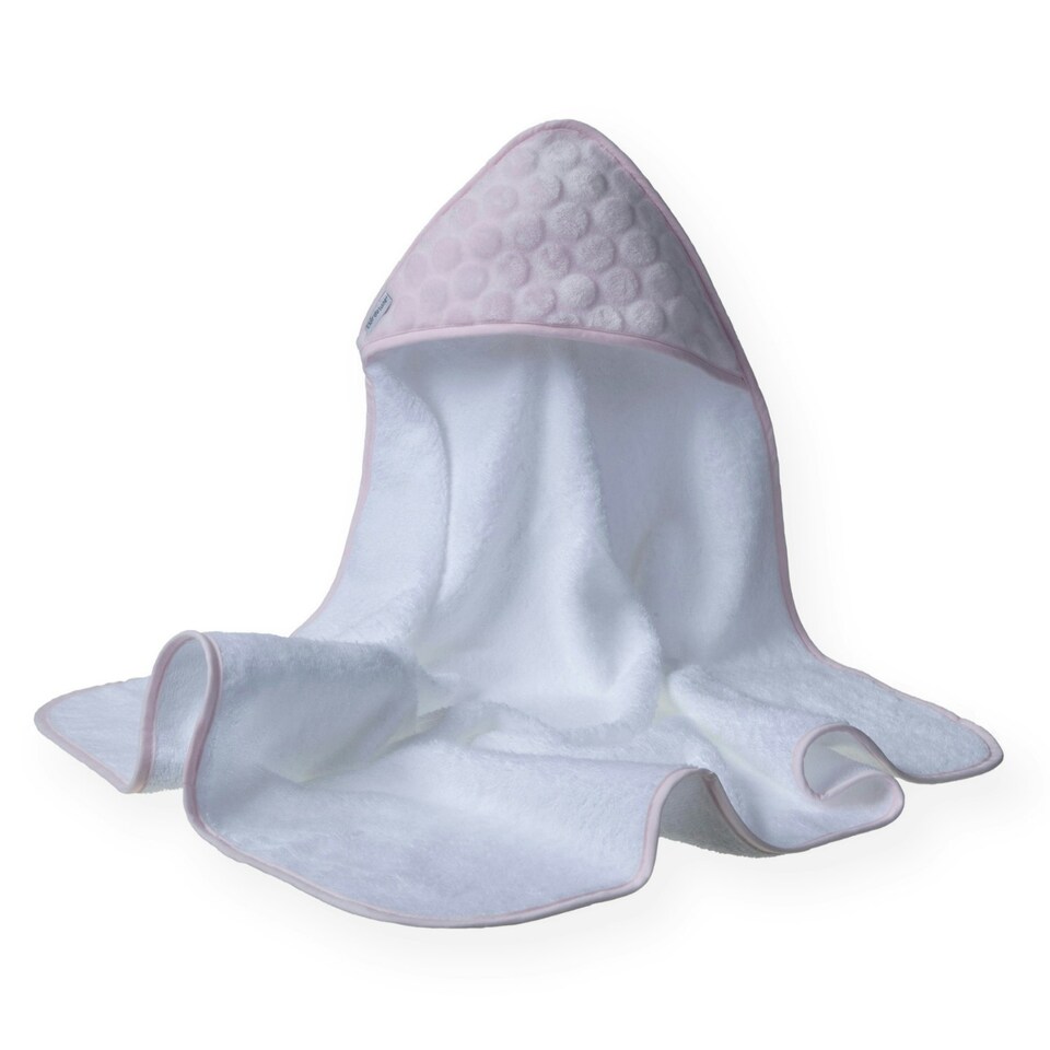 image 1 of Clair de Lune Marshmallow Hooded Towel - Pink