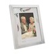 image 2 of Modern 60th Anniversary 4x6 Frame in Brushed Silver with Floral Decor | Silver | One Size