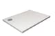 image 1 of White Rectangular Stone Anti-Slip Shower Tray with Corner Waste, 1500x900mm | White | White