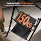image 2 of VonHaus 2 Step Steel Folding Step Ladder with Anti Slip Feet
