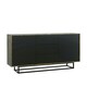 image 4 of Sideboard 140cm Industrial Oak with Black Fronts and Metal Base Multi