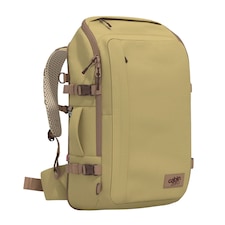 CabinZero ADV 42L Backpack, Lightweight Water-Resistant Carry-On Travel Daypack with Laptop Compartment | Yellow | Moonstone