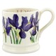 image 1 of Mug: 1 x 300ml Emma Bridgewater Blue Iris Half Pint Mug, Ceramic White