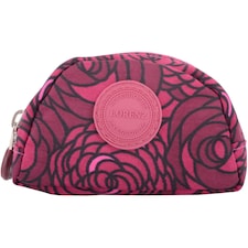 Lorenz Womens Handy Zip Round Coin / Money Purse / Holder with Inner Clip | Pink | Pink Rose