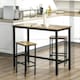 image 2 of HOMCOM Industrial Bar Stools Set of 2, Kitchen Bar Chairs Home Pub Rustic Brown