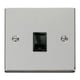 image 1 of SE HOME Polished Chrome Rj11 Socket Black | Polished Chrome