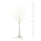 image 7 of HOMCOM 5ft Artificial White Birch Tree Light w/ 96 Warm White Pre-Lit LED Light