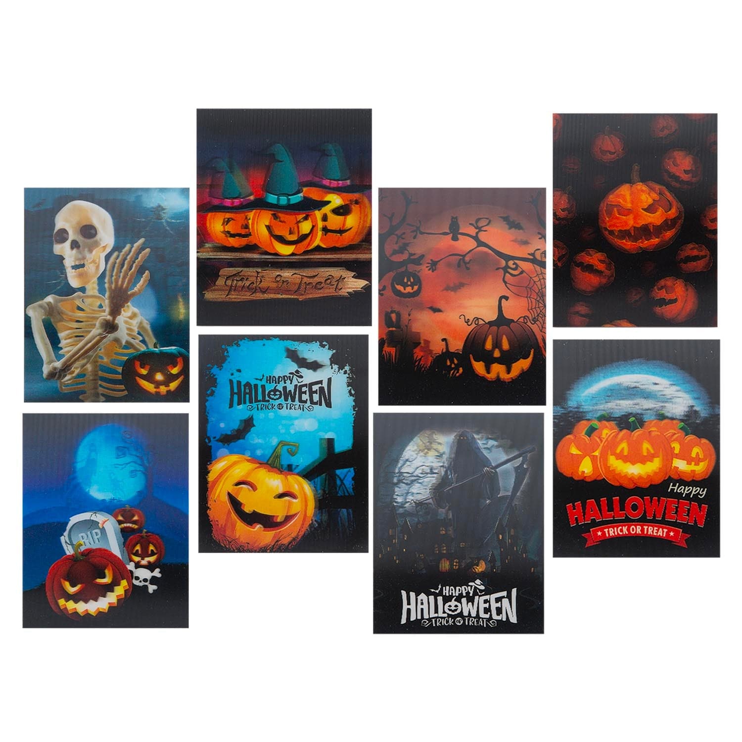 VFM e-Store Halloween Notepad 6.4cm X 8.25cm Party Decoration 8 Pack | Size: 6.4 cm X 8.25 cm
