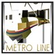 image 1 of Art deco metro line (Picture Frame) Black | M