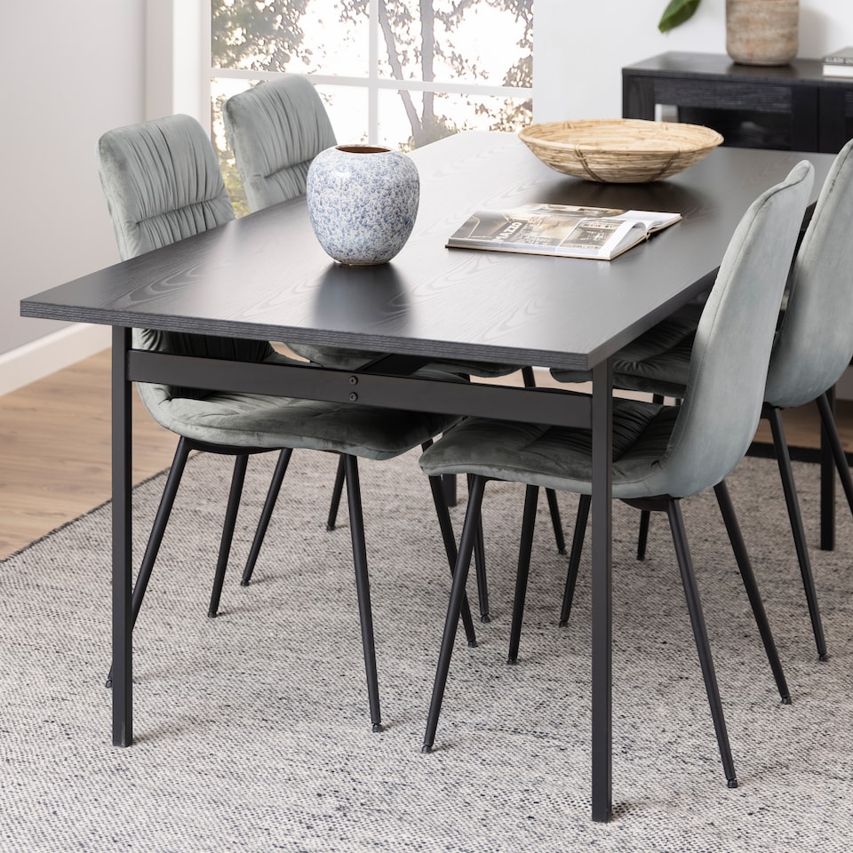 image 1 of Angus Dining Table in Black