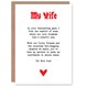 image 1 of Greeting Card Love Poem Dog Lover Wife Romantic Poetry Fun Anniversary