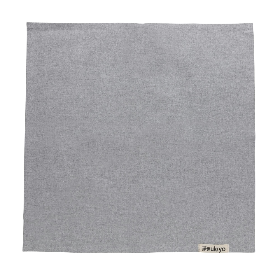 image 1 of Ukiyo Recycled Cotton Napkins Set (Pack of 4) - Grey - One Size | Grey