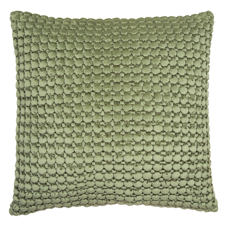 image 1 of Appletree Bobble Filled Cushion Olive