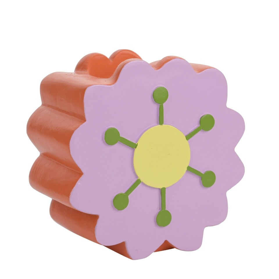 image 1 of Raspberry Blossom Set of 2 Candle Holders Multi