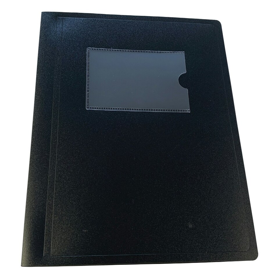 image 1 of A5 Black Flexible Cover 20 Pocket Display Book
