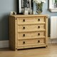 image 2 of Vida Designs Corona 4 Drawer Rustic Chest of Drawers Bedroom Storage, Solid Pine Wood