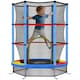 image 1 of HOMCOM Kids Trampoline Mini Bouncer w/ Enclosure Net for 3-6 Years