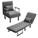 image 4 of Living and Home 3-in-1 Lounge and Sofa Bed with Pillow