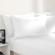 image 2 of OHS Plain Soft Microfibre 30cm Deep Fitted Bed Sheet, Double - White