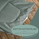 image 4 of Outsunny Camping Bed w/ Carry Bag, Magazine Bag & Cup Holder, Grey