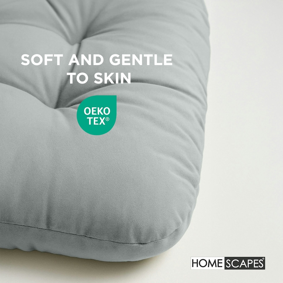 image 1 of Homescapes Grey Round Egg Chair Swing Cushion