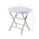 image 1 of Round Folding Table Trestle Camping Party Picnic BBQ Stall Garden Indoor Outdoor
