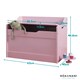 image 5 of Lola Toy Box Storage Organiser in Classic White Pink