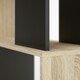 image 5 of Maze Open Bookcase 4 Shelves in Oak and Black
