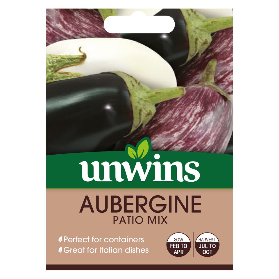 image 1 of Aubergine Patio Mix | Multi | Green, White, Purple | Seeds | 1