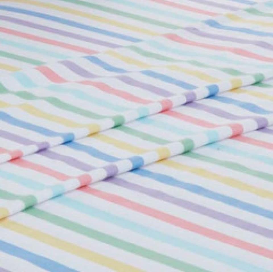 image 1 of Candy Stripe King Sheet Set