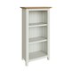 image 5 of Taberno Oak 3 Tier Bookcase Linen White White
